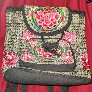 Embroidered Backpack